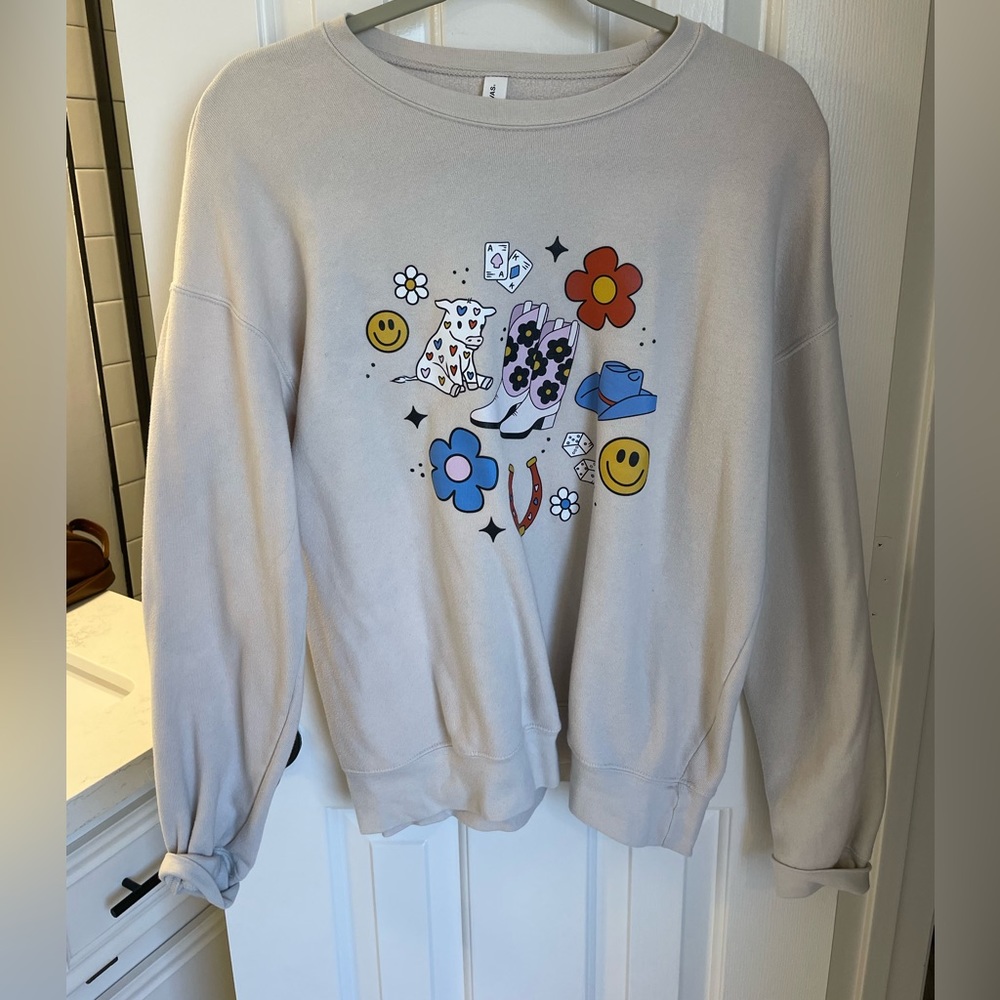 Western Bella canvas pullover